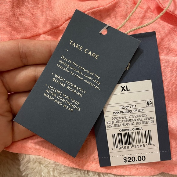 NWT Universal Thread Linen Blend Crop Top - Picture 5 of 5